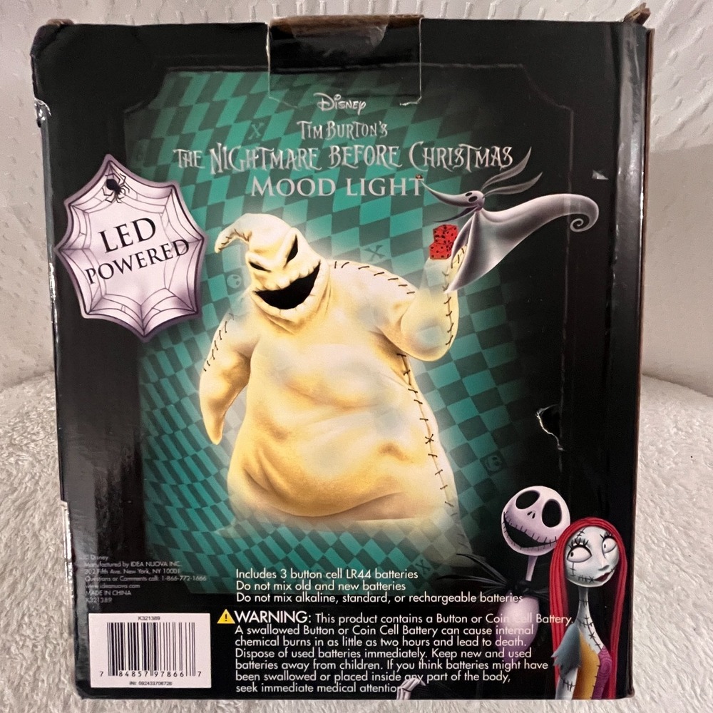 Disney Tim Burton's The Nightmare Before Christmas Oogie Boogie Mood Light NEW
